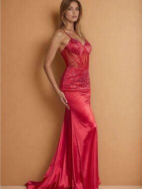 Open Back Sexy Floor Length Prom Dress